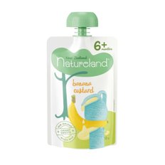 네이처랜드 바나나 커스터드 퓨레 이유식 6m+ Natureland Banana Custard 120g 8개