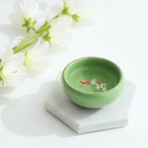 컬러 잉어 물고기잔