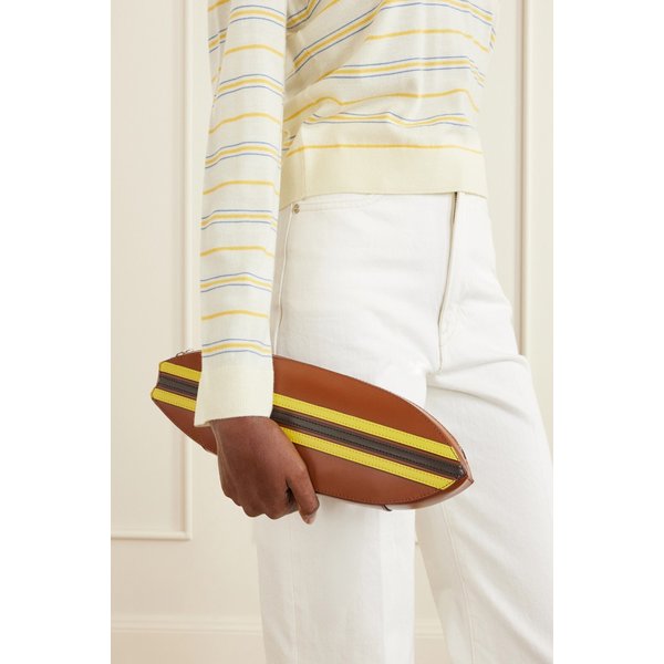 스타우드 서프보드 스트라이프 가죽 클러치 46376663163027498