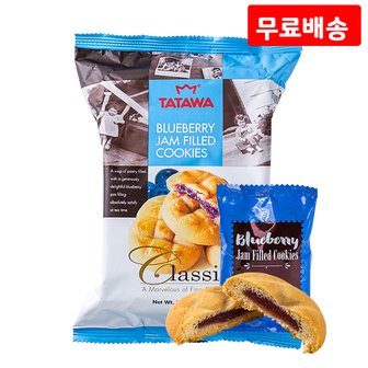  타타와 블루베리잼 쿠키 70g X 12 개별포장 간식 과자