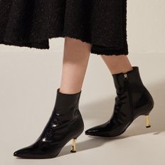 Golden heel Ankle Boots_Black