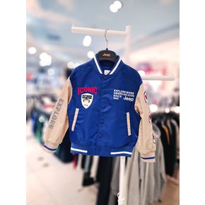 와펜 배색 홑겹 항공점퍼 KP2JPU216 BL