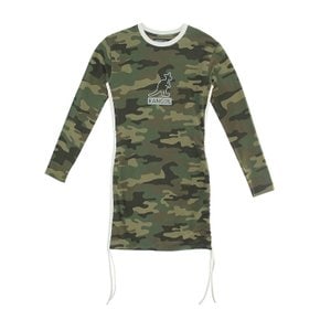 여성 컬러블록 원피스 K836 Army Green Camo