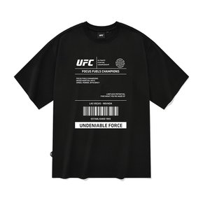 UFC 레이블 릴렉스핏 반팔 티셔츠 블랙 U2SSU2307BK