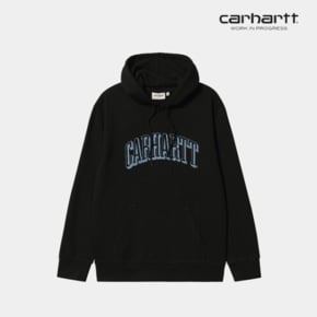 칼하트WIP Hooded Scrawl Sweat (Black / Misty Sky)