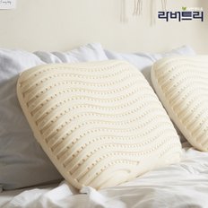 천연라텍스 웨이브 땅콩베개 세트 겉커버포함