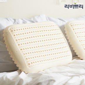 천연라텍스 웨이브 땅콩베개 세트 겉커버포함