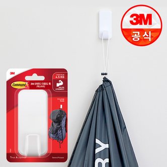 3M 코맨드 무타공 다용도 훅 특대형(4.5kg) 1개입