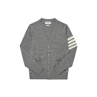 톰브라운 4-바 스트라이프 브이넥 남성 가디건 MKC002A Y1014 058