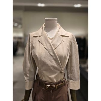 지고트 [파주점] 사선 랩 포인트 셔츠 블라우스 JR8A0BL693