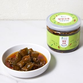 담우 청양 고추 피클 장아찌 250g 캠핑 음식 밑반찬 요리