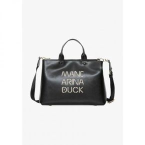 레이디 DUCK HANDTASCHE LEDER 35 CM - 핸드백 - 블랙 7879904 64625678