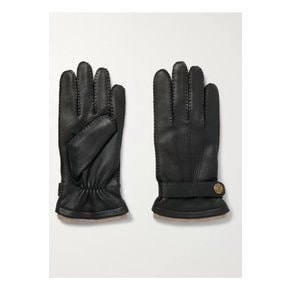 Gloucester Cashmere-Lined Leather Gloves 블랙