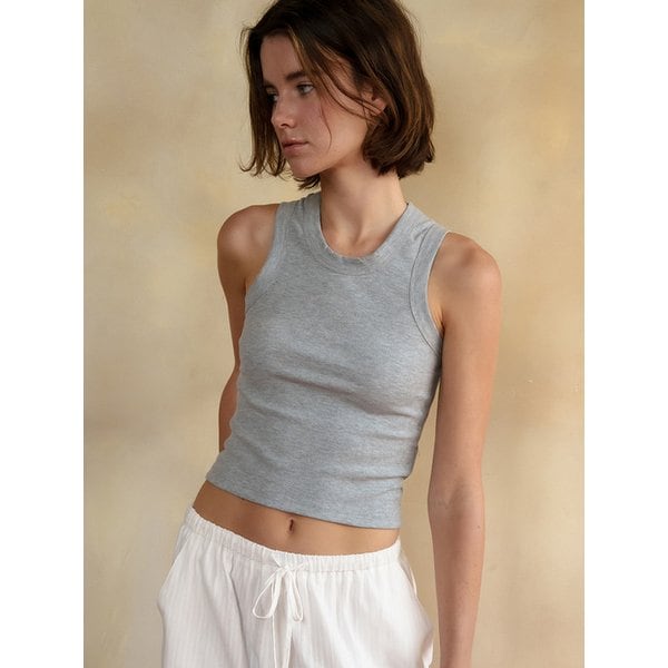 ERGO LINE SLEEVELESS T [MELANGE GRAY] / 6COLOR