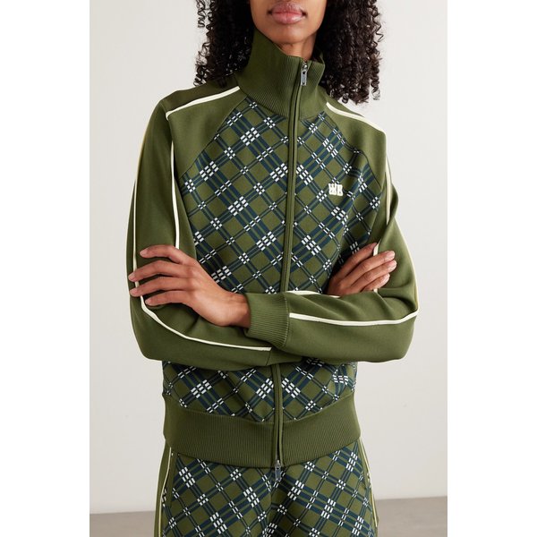 파워 자수 스트라이프 자카드 니트 트랙 재킷 46376663162975263