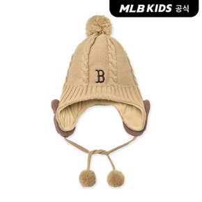 (공식)26FW 메가베어 폼폼 이어플랩 비니 BOS (Beige) 7ABNC0266-43BGS