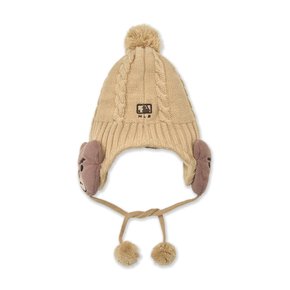 (공식)26FW 메가베어 폼폼 이어플랩 비니 BOS (Beige) 7ABNC0266-43BGS