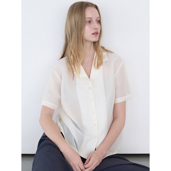 로지 시스루 셔츠 아이보리 amr2318