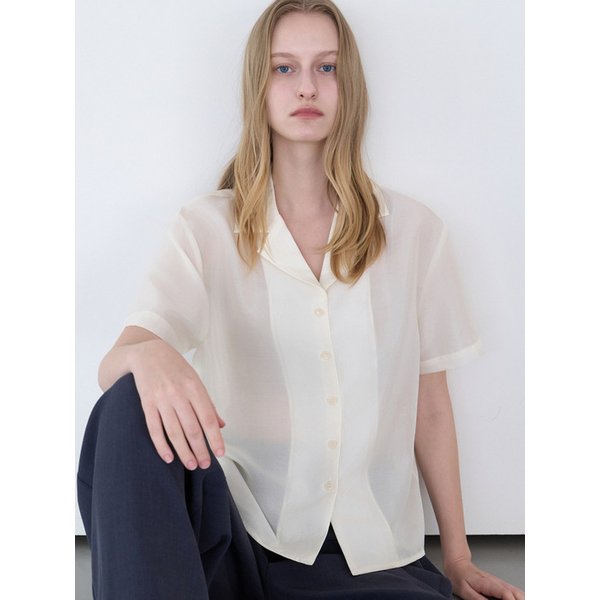 로지 시스루 셔츠 아이보리 amr2318