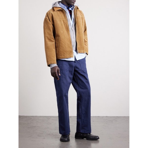 터프 토니 스트레이트 레그 헤링본 코튼 팬츠 46376663162931725