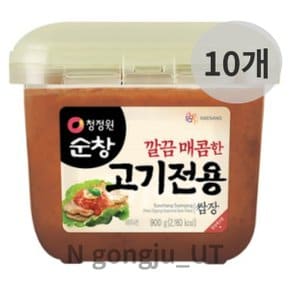 청정원 순창 캠핑 깔끔매콤한 고기전용 쌈장 900g10개