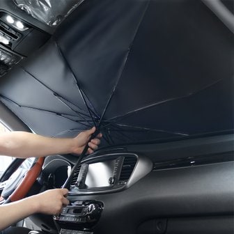 지엠지모터스 지엠지 우산형 다튕겨 햇빛가리개 차량용 앞유리 암막
