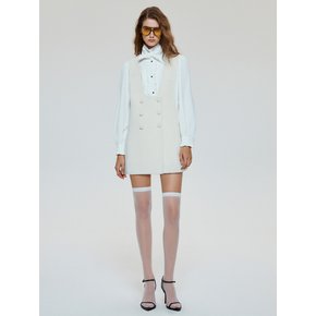 Wool Trapeze Mini Dress(White)_UWS-SS21