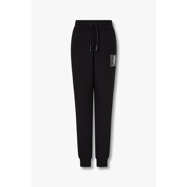 ARMANI EXCHANGE 여성 샤이닝 로고 패치 조거 팬츠(A424341511) 블랙