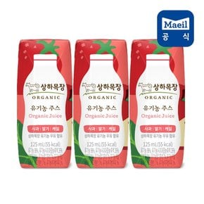 상하목장 유기농 사과딸기케일 주스 125ml 72팩