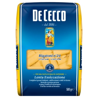  데체코 De Cecco 듀럼 밀 세몰리나 리가토니 NO.24, 500g