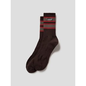 Horizon Stripe Socks  Brown (MS44KTA90D)