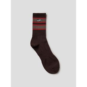 Horizon Stripe Socks  Brown (MS44KTA90D)
