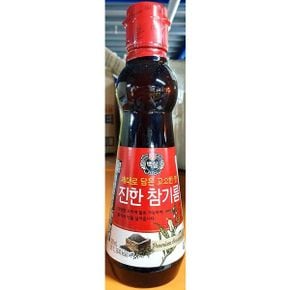 식당 업소 식재료 참기름 진한 백설 320ml