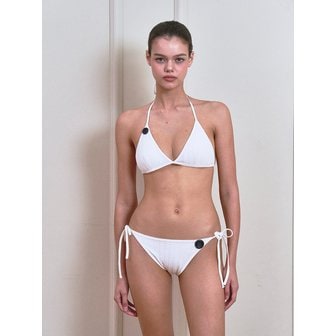 비나제이(vinaj) 빅버튼 트라이앵글 비키니팬티 (White)