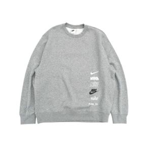 나이키 클럽 플리스+ 브러쉬드 백 크루넥 다크 그레이 헤더 - 아시아 Nike Club Fleece+ Brushed