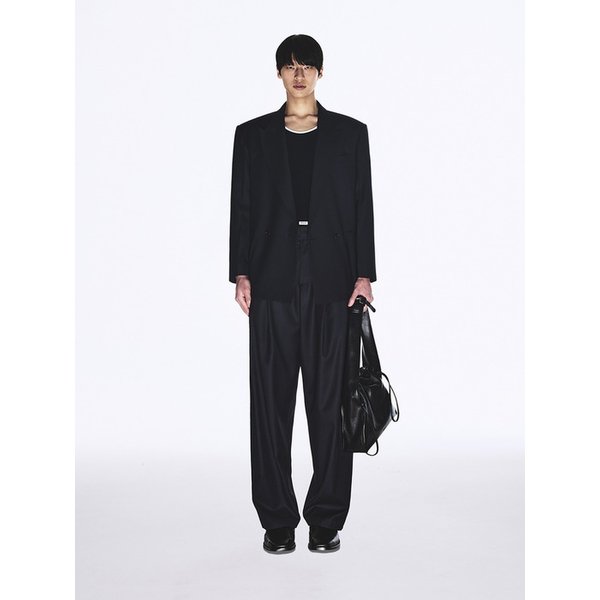 ACRE DOUBLE BREAST TAILORED JACKET_NAVY