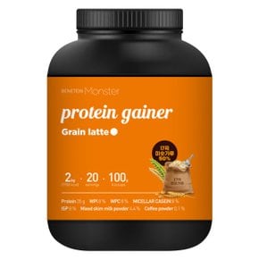 베네틴 몬스터 벌크업 프로틴 게이너 곡물라떼맛 2kg 1+1개