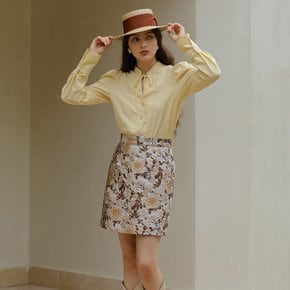 Moi short flower mini skirt