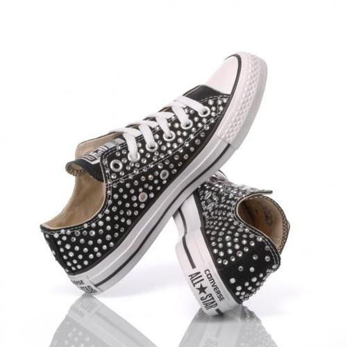 컨버스 스니커즈 149 CONVERSE SWAROVSKI BLACK OX White