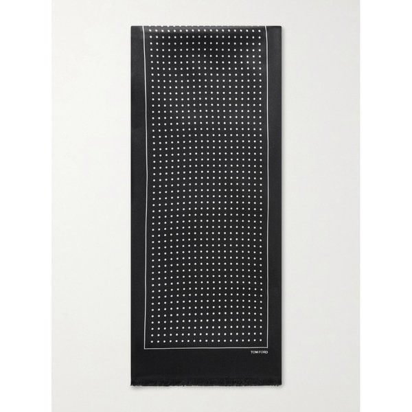 폴카 도트 실크 새틴 스카프 46376663162968665