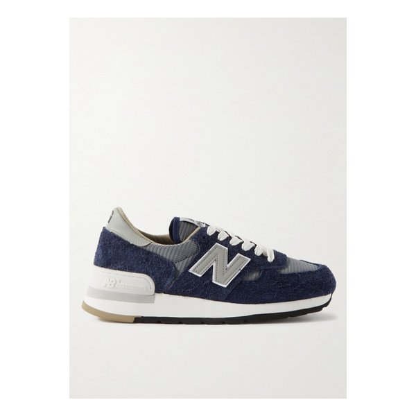 Carhartt WIP 990v1 Leather-Trimmed Suede and Mesh Sneakers 블루 28941591746907953