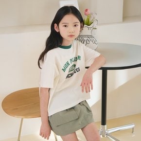 모던 배색 반팔티 IDRA25355