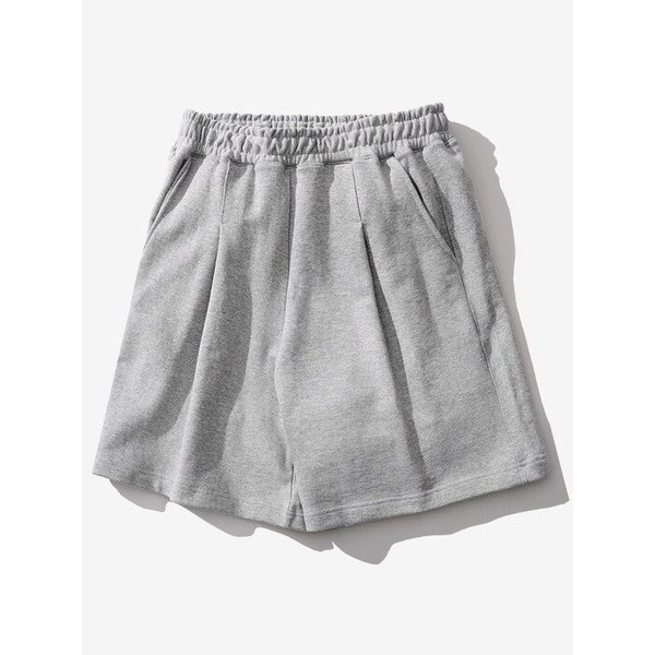 원턱 버뮤다 트레이닝 숏팬츠 그레이 JDSP1337