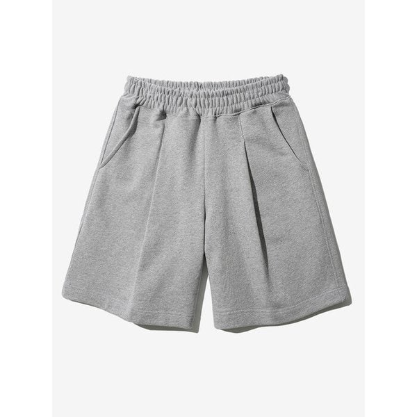 원턱 버뮤다 트레이닝 숏팬츠 그레이 JDSP1337