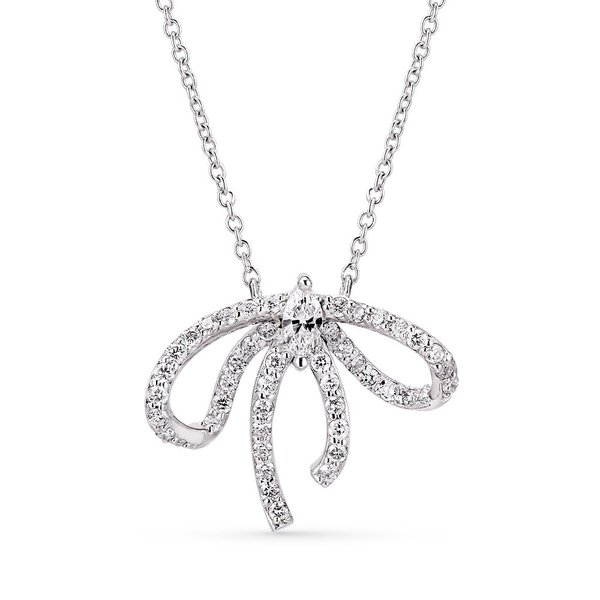 [도로시] 14k 엘린 리본 랩 다이아몬드 목걸이