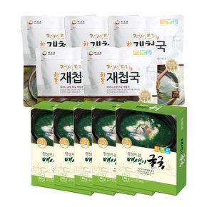 하동재첩국 320gx5팩+매생이굴국 350gx5팩