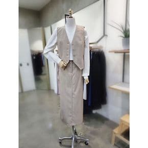 ABFZ[2컬러]스트라이프  정장 베스트/스커트 2피스(ABZ5QVA2/ABZ5QSA2)..