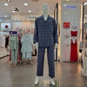 선염 면 기모 체크 남성잠옷 MP8836A