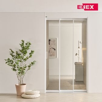 ENEX ExG 로랑 초슬림 알루미늄 3연동 중문 1100mm 부터 1300mm