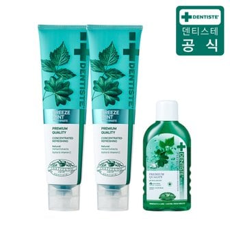 덴티스테 [최신상] 덴티스테 뉴브리즈민트 3종[180g×2개+오랄린스 100ml+1개]